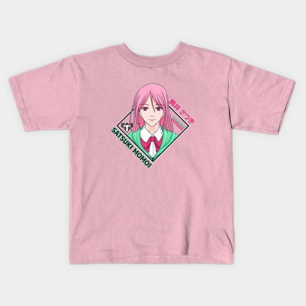 Satsuki Momoi Kids T-Shirt by TeeTowArt